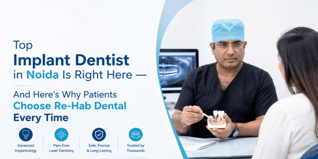 Best Dentist Near Me - Re-Hab Dental - Top Implant Dentist in Noida Is Right Here — And Here's Why Patients Choose Re-Hab Dental Every Time Best Implant Dentist for Full Mouth Dental Implants | Advanced Dental Implant Clinic