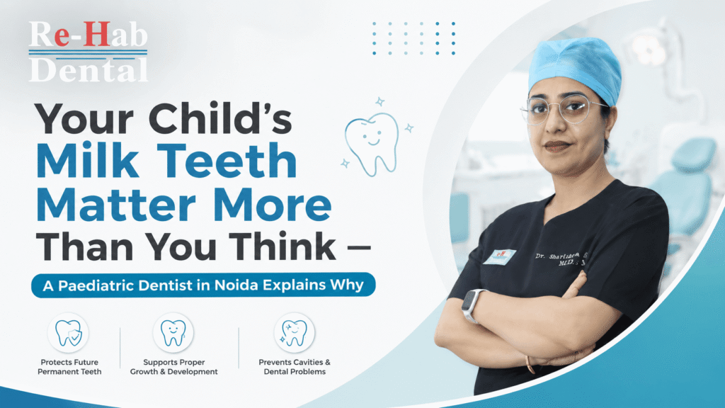Best Dentist Near Me - Re-Hab Dental - Your Child's Milk Teeth Matter More Than You Think — A Paediatric Dentist in Noida Explains Why Best Paediatric Dentist for Kids Dental Care | Affordable Child Dental Clinic Near Me
